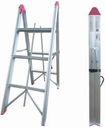 Mesterino Scara pliabila ultracompacta din aluminiu MESTERINO TOOLS JL-308(2x3), 113x92x44 cm (mst-JL-308(2x3))