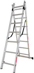 MESTERINO Scara combinata din aluminiu 2X7 trepte, MESTERINO TOOLS MTJL206-2X7, 3.22 metri, greutate maxima suportata 150 kg (mst-MTJL206-2X7)