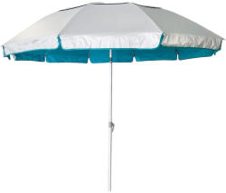 Klikareto Umbrelă Pliabilă Plajă Diametru 2.20m cu Rezistență la Vânt Argintie 700-01449 (700-01449)