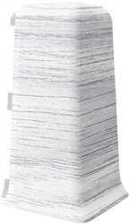 Vilo Colt exterior plinta Vilo Esquero, decor Stejar alb - 66, 6 21, 9 mm, PVC, 20 buc cutie, compatibil plinta 66, 6 mm (DF-3022052)