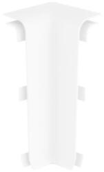 Vilo Colt interior plinta Vilo Esquero, decor Alb - 66, 6 21, 9 mm, PVC, 20 buc cutie, compatibil plinta 66, 6 mm (DF-3009114)
