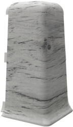Vilo Colt exterior plinta Vilo Esquero, decor Stejar Gri - 66, 6 21, 9 mm, PVC, 20 buc cutie, compatibil plinta 66, 6 mm (DF-3022061)