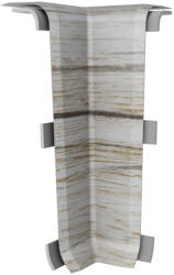 Vilo Colt interior plinta Vilo Esquero, decor Stejar cu Noduri - 66, 6 21, 9 mm, PVC, 20 buc cutie, compatibil plinta 66, 6 mm (DF-3022040)