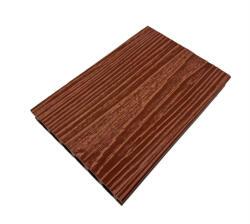 Naimeed Company Pardoseala WPC Terasa D7522, antiderapanta, rezistenta UV si inghet, clasa trafic 23, 2800x140x25 mm, Maro roscat (DF-D7522)