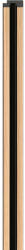 VOX Profil Dreapta lamelar interior VOX Linerio, decor Natural Negru - 2, 23 mp cutie (24 bucati), 2650 35 12 mm, Polistiren Extrudat XPS (DF-6063149)