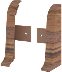 Vilo Capac plinta Vilo Flex, decor Nuc Inchis - 55 22 mm, PVC, 30 buc cutie (DF-3021487)