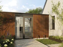 Vilo Lambriu exterior 3D Vilo Fronto, decor Stejar Auriu - 2, 95 mp cutie (4 bucati), 2950 250 mm, PVC-U (DF-3029949)