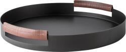 KnIndustrie Tavă de servire Live/Ly 50 cm cu mânere din piele (GL314LL) Tava
