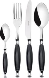 Bugatti Set tacâmuri Country negru în cutie cadou, 24 piese (COCNM-S4150) Tacam