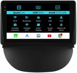NavStore Navigatie Dedicata Renault Symbol (2003 - 2008), QuadCore, 9 Inch, 4Gb Ram, 64Gb Stocare, Android Auto, Carplay (C11911)