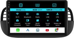NavStore Navigatie Dedicata Fiat 500 (2007 - 2015), 9Inch, 6Gb Ram, 128Gb Stocare, Bluetooth, WiFi, Carplay (C1280-1447)