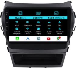 NavStore Navigatie Android Dedicata Hyundai IX45 SantaFe (2013 - 2017), 9Inch, 2Gb Ram, 64Gb Stocare, Carplay (C7785)