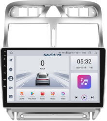 NavStore Navigatie Android Dedicata Peugeot 307 (2000-2013), 9Inch, 4Gb Ram, 64Gb Stocare, Bluetooth, WiFi, Carplay (C7331)