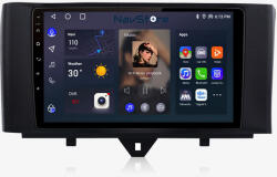 NavStore Navigatie Dedicata Smart For Two (2010-2015) For Four (2010-2015), 9 Inch, 6Gb Ram, 128Gb stocare, Bluetooth, WiFi, Waze (C764)