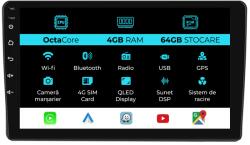 NavStore Navigatie Dedicata Fiat 500L (2012 - 2017), 10Inch, 4Gb Ram, 64Gb Stocare, Carplay (C7616)