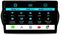 NavStore Navigatie Dedicata Citroen Nemo (2008 - 2017), 10Inch, 4Gb Ram, 64Gb Stocare, Carplay (C8254)