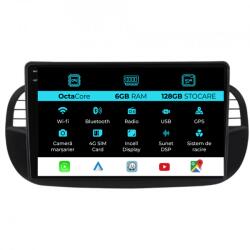 NavStore Navigatie Dedicata Fiat 500 (2007 - 2015), 9 Inch, 6Gb Ram, 128Gb Stocare, Android Auto, Carplay (C9139)