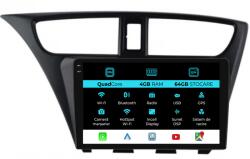 NavStore Navigatie Dedicata Honda Civic IX Hachback (2011 - 2017), QuadCore, 9 Inch, 4Gb Ram, 64Gb Stocare, Android Auto, Carplay (C9233)