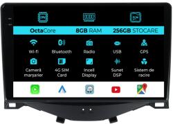 NavStore Navigatie Toyota Aygo (2014 - 2022), 9 Inch, 8Gb Ram, 256Gb Stocare, Android Auto, Carplay (C9333)