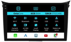 NavStore Navigatie Hyundai I30 (2011 - 2015), 9 Inch, 6Gb Ram, 128Gb Stocare, Android Auto, Carplay (C9510)