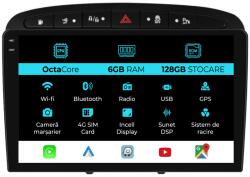 NavStore Navigatie Peugeot 408 (2008 - 2013), 9 Inch, 6Gb Ram, 128Gb Stocare, Android Auto, Carplay (C9821)