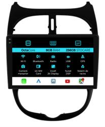 NavStore Navigatie Peugeot 206 (2001 - 2008), 2K, 8Gb Ram, 256Gb Stocare, Android Auto, Carplay (C10282)
