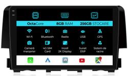 NavStore Navigatie Honda Civic (2015 - 2021), 2K, 8Gb Ram, 256Gb Stocare, Carplay (C10432)
