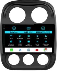 NavStore Navigatie Dedicata Jeep Compass (2010 - 2016), 2K, 8Gb Ram, 256Gb Stocare, Android Auto, Carplay (C10531)