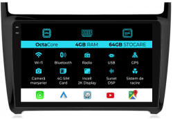NavStore Navigatie Dedicata Volkswagen Polo (2004 - 2011), 2K, 4Gb Ram, 64Gb Stocare, Android Auto, Carplay (C10696)