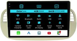NavStore Navigatie Dedicata Fiat 500 (2007 - 2015), 2K, 4Gb Ram, 64Gb Stocare, Android Auto, Carplay (C10514)