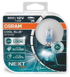 OSRAM Set doua becuri auto halogen Osram Cool Blue Intense Next Generation H11 55W 12V 64211CBN-HCB (AC50532)