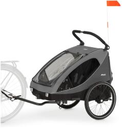 hauck Carucior si bicicleta pentru copii hauck Dryk Duo 2in1, 2 locuri, gri (515013)