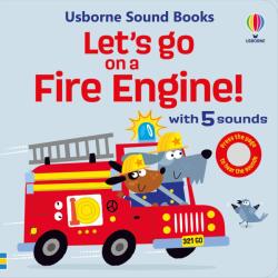 Usborne Let's go on a Fire Engine - Carte pentru copii 12+ luni, Usborne (9781805312833)