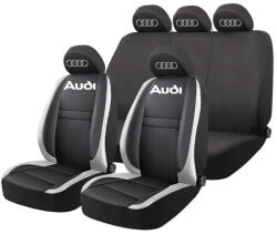AutoHelix MSA Set Huse Scaune Universale HLX4 Compatibile cu Audi - Negru/Gri (GRO1)