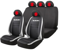 AutoHelix MSA Set Huse Scaune Universale HLX4 Compatibile cu Suzuki - Negru/Gri (GRO18)