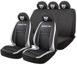 AutoHelix MSA Set Huse Scaune Universale HLX4 Compatibile cu Dacia - Negru/Gri (GRO2)