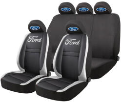 AutoHelix MSA Set Huse Scaune Universale HLX4 Compatibile cu Ford - Negru/Gri (GRO6)