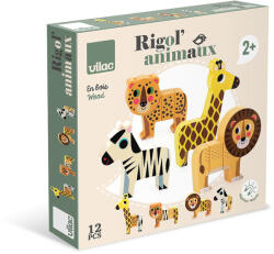 Vilac Joc magnetic din lemn - Asambleaza 4 animale din Savana - Vilac (7703S)