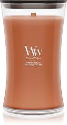 WoodWick Pumpkin Praline lumânare parfumată cu fitil din lemn 610 g