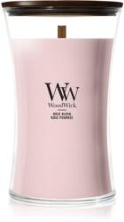 WoodWick Rose Blush lumânare parfumată cu fitil din lemn 610 g