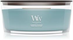WoodWick Cedarwood & Ocean Moss lumânare parfumată cu fitil din lemn 453.6 g