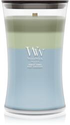 WoodWick Trilogy Verdant Woods illatgyertya fa kanóccal 610 g