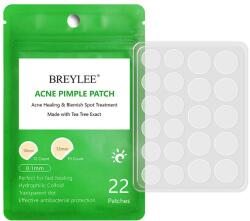 Breylee pattanás elleni tapasz készlet, 22 db, teafa hidrofil kolloiddal, nappali használatra, 12x10mm, 10x12mm (BRYLE-PMPL-PTCH-DAY-22p)