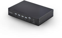 StarTech StarTech. com P4AD122M-KVM-SWITCH 4 portos, DisplayPort, többnézetes KVM-kapcsoló (P4AD122M-KVM-SWITCH)