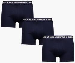 Karl Lagerfeld Karl Lagerfeld, Organikus Pamut Keverék Boxer Alsó Szett - 3 Pár, Fehér, Sötétkék, L (A1M47151-338-L)