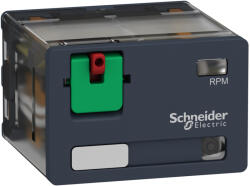 Schneider Electric Harmony Electromechanical Relays - RPM42B7 - RPM teljesítményrelé, 4CO, 15A, 24VAC, tesztgombbal, LED - del (RPM42B7)