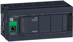 Schneider Electric Modicon M241 - TM241CE40R - gépvezérlő PLC, 40 I/O, relé kimenet, RS232/RS485, RS485, Ethernet Modbus TCP/IP, 100…230VAC (TM241CE40R)