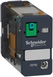 Schneider Electric Harmony Electromechanical Relays - RPM12BD - RPM teljesítményrelé, 1CO, 15A, 24VDC, tesztgomb, LED (RPM12BD)