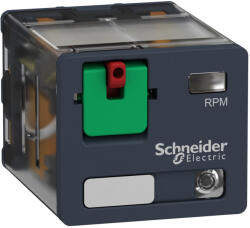 Schneider Electric Harmony Electromechanical Relays - RPM32P7 - RPM teljesítményrelé, 3CO, 15A, 230VAC, tesztgomb, LED (RPM32P7)