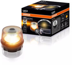 OSRAM LEDguardian Road Flare Signal TA20 újratölthető Li-ion akkumulátorral, 360°-os narancssárga figyelmeztető fény, IP54 védelem, mágneses professzionális figyelmeztető LED lámpa, LEDSL104 (LEDSL104)